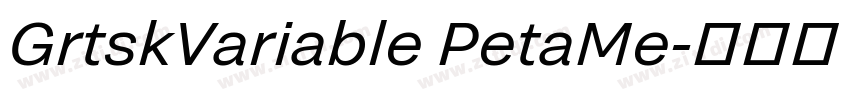 GrtskVariable PetaMe字体转换